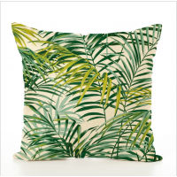 Wholesale custom velvet green plant sofa pillow