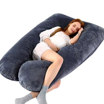 Custom comfortable full boby u shaped maternity pregnancy pillow for pregnant women